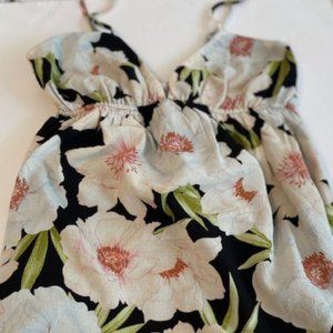 Floral Sleeveless Tieback Dress